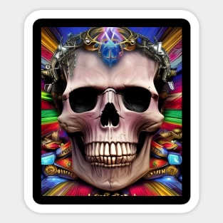 magic skull Sticker